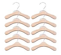 ECVGHD 10 Pcs Dog Apparel Rack Kitten Clothes Hanger Wooden Gift for Pet Practical Use