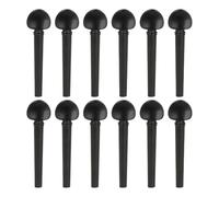 ECVGHD 12Pcs Universal Oud Replacement Tuning Pegs Wood Ebony Oud Pegs Violin Part