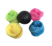 ECVGHD 5 Pcs/Set Magic Rolling Ball Toys Battery Powered Electric Automatic Roller Balls with 4pcs Plush Ball Cover