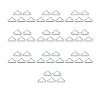 ECVGHD 50Pcs Trampoline Triangular Rings Buckle Connector for Trampoline Repair