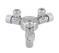 ECVGHD Aluminum Alloy Aquarium Multi Way CO2 Distributor Splitter Needle for Valve Check for Valve Bubble Counter for Solenoid