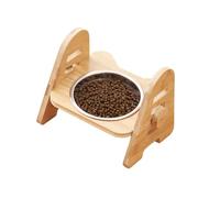 ECVGHD Anti-Vomit Cat Bowl Bamboo Feeding Bowl Small Dogs Food Bowl Watering Supplies