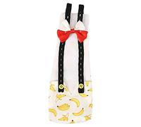 ECVGHD Banana Pineapple Print Duck Diaper Chicken Goose Adjustable Washable Reusable Diaper Nappy with Bow Tie for Poultry