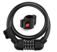 ECVGHD Bike Lock Cable Bike Locks Heavy Duty 4 Digits Resettable Combination Bike Lock