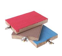 ECVGHD Bird Toys Natural Wood Perch Stand Platform Cage Toy for Conures Love Birds