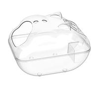 ECVGHD Clear Hamster Bathroom Drop-resistant Hamster Bathroom Bath Sand Room Toilet