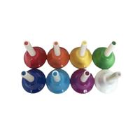 ECVGHD Colorful Handbells Set 8 Note Musical Bells Gift for Toddlers Children Kids