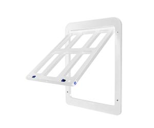 ECVGHD DIY Cat Door for Screen Door Get-in-anytime Easy Install Room Entry Lockable