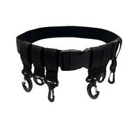 ECVGHD Fishing Wader Belt Adjustable Waist Belt Portable Fishing Wading Belt with Hook