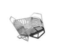 ECVGHD Foldable Fire Pit Grill, Foldable Camping Grill, Stainless Folding Fire Pit