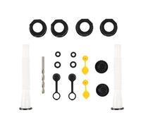 ECVGHD Fuels Can Spout Replacement Set with 4 Screw Collar Caps | General Fuels Can Nozzle with 2 Coarse & 2 Fine Thread Collars, Vent Caps for Leak Proof Refueling