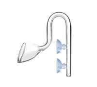 ECVGHD Glass Outflow Lily Pipe Transparent with Suction Cups for Aquarium for Tank