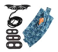 ECVGHD Lizard Harness Leash Set with Wings Adjustable Carrying Travel Pouch Sling Bag