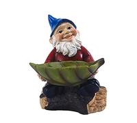 ECVGHD Outdoors Gnome Bird Feeder Sculpture Whimsical Garden Decoration Gnome Garden