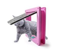 ECVGHD Pet Dogs Door Large Sliding Cats Door Automatic Closing Flap Lockable Door