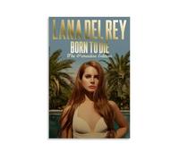 ECVHLXFQ Born To Die Lana Del ReyPop Songs Album Rapper Classic Album Canvas Print Signature Decor Bedroom Home Office Decor Teen Decor12x18inch(30x45cm) Unframe-style-31