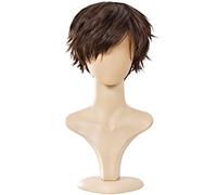 Ecvtop Wigs for Mens' Death Note Male Short Black Hair Cosplay Wigs (Light Brown) by ECVTOP
