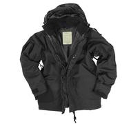 ECWCS JACKET WATERPROOF MENS PARKA ARMY COMBAT RAINPROOF + FLEECE BLACK S-3XL