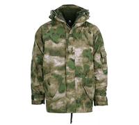 ECWCS Waterproof Windproof Jacket with Removable Fleece | ATACS FG Camouflage Military Parka | Tactical Cold Weather Jacket for Airsoft, Hunting, Hiking & Outdoor Survival Gear