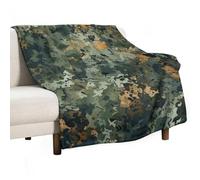 ECWECC Blanket Camouflage Camo Throw Blanket Great Gifts for Kids Fluffy Snugly Fleece Blankets for Kids Adults Travel/Single for Women Girls Christmas Valentine's Day 80x130cm