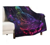 ECWECC Buddha Blanket Sofa Throws Buddhism for Kids Soft Cozy Warm Flannel Bedding for Girls Kids Adults Couch Travel Outdoor Graduation Valentine's Day 130x180cm