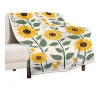 ECWECC Sunflower Throw Blankets Soft Blanket Flower for Boy Soft Cozy Warm Flannel Bedding for Kids Adults Travel/Single for Women Girls Birthdays Valentine's Day 80x130cm