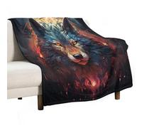 ECWECC Wolf Blanket Sofa Throws Animal Wolve for Teenager Soft Cozy Warm Flannel Bedding for Girls Kids Adults Couch Travel Outdoor Christmas/Thanksgiving Graduation 150x200cm