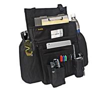 ECWKVN Car Front Seat File Organizer, Car Passenger Law Enforcement - Vehicle Storage Organizer with Dedicated Laptop Tablet Holder Cup Holder, Black