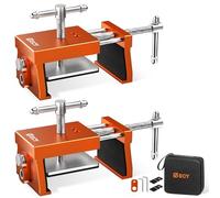 ECY Cabinet Clamps 2 Pack - Cabinet Face Frame Alignment Tool，Anodized Aluminum Alloy, Professional Installation Clamps for Woodworking & DIY Projects