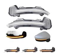 EcyPcaXhX LED Side Wing Rearview Mirror Turn Indicator Compatible with MK2 MK3 II R 5N Sequential Blinker Assembly(Emitting Color: Dynamic Crystal)