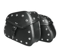 ECZDDEFS Motorcycle Saddlebag For Y&amaha For Virago XV 250 500 535 700 750 920 1100 For Road For Star XV1600 XV1700 Side Tool Luggage Bags Motorcycle Saddle Bag(Black 2)