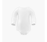 Eczema Baby Bodysuit Helps Moisturise Dry & Irritated Skin, Reduces Itching, Long Sleeves with Foldable Mittens for Unisex Babies Eczema Clothing 3-6 months