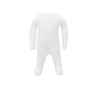 Eczema Baby Sleepsuit Moisturises Dry & Irritated Skin, Helps Reduce Itching, Long Sleeve with Built-In Mitts, Eczema Clothing (12-18 Months) White
