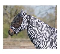 Qhp Eczema Zebra Fly Mask - Shetland