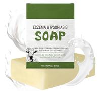 Eczema Soap for Face and Body - Goats Milk Soap for Dermatitis & Psoriasis - Natural So-ap Bar for Dry Itchy Sensitive Skin Relief - Moisturizing Handmade S-oap - Gentle Oatmeal Goat Milk Wash - 100g