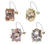 ECZOIL 4PCS Butterfly Bookmarks for Women Cute Bookmarks Book Markers for Reading Exquisite Bookmark Gifts for Book Lovers Friends Teachers Students-Butterfly