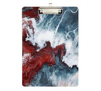 Ed and Blue Marble Texture clipboard Nurse Practitioner Waterproof for Teacher Must Haves for Classroom Elementary Size 9 x 12 Silver