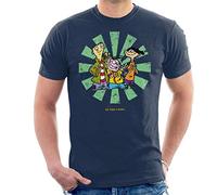 Ed EDD N Eddy Retro Japanese Men's T-Shirt Navy Blue
