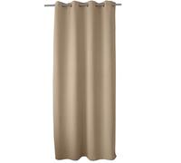 ED ENJOY HOME Fire Blackout Curtain with Eyelets, Natural, 140 x 260 cm, Flame Retardant Category M1, 100% Polyester, Flame Collection