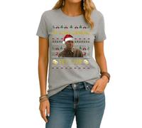 Ed Gein - I'm Going Drinking Yes, I Am! | Ugly Christmas Christmas Women's T-Shirt, gray, XL