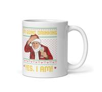 Ed Gein Novelty Serial Killer Christmas Mug, im Going Drinking yes i am Funny Meme Mug