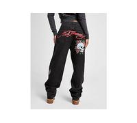 Ed Hardy Bloom Skull Relax Jeans - Black - Womens L