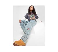 Ed Hardy Bloom Skull Relax Jeans - Blue - Womens XS