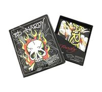 ED HARDY Gift Set Tattoo Print Bifold Wallet with Valet Tray, Multicolor, One Size, Eagle & Thunder/Black