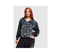 Ed Hardy Gothic Full Zip Hoodie - Black - Womens S