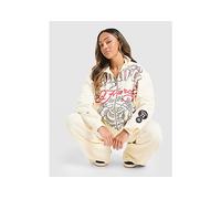 Ed Hardy Gothic Full Zip Hoodie - Cream - Womens XL