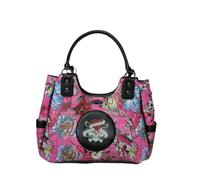 ED HARDY LOVE KILLS SLOWLY PINK SHOULDER BAG TOTE