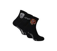 Ed Hardy Men's 3 Pairs Men Black Quarter Crew Breathable Socks | Size: 6-11 Ed Hardy Black 6-11