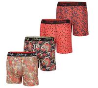 ED HARDY Mens Boxer Briefs 4 Pack, Soft Fabric Underwear, Pull On Closure, Machine Washable Comfortable Stretch Boxers, 4pk - Skulls, Snakes, Palms & Suits, M