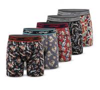 ED HARDY Mens Boxer Briefs Active Stretch Breathable Underwear, Comfortable Gym Boxer Briefs Multipack